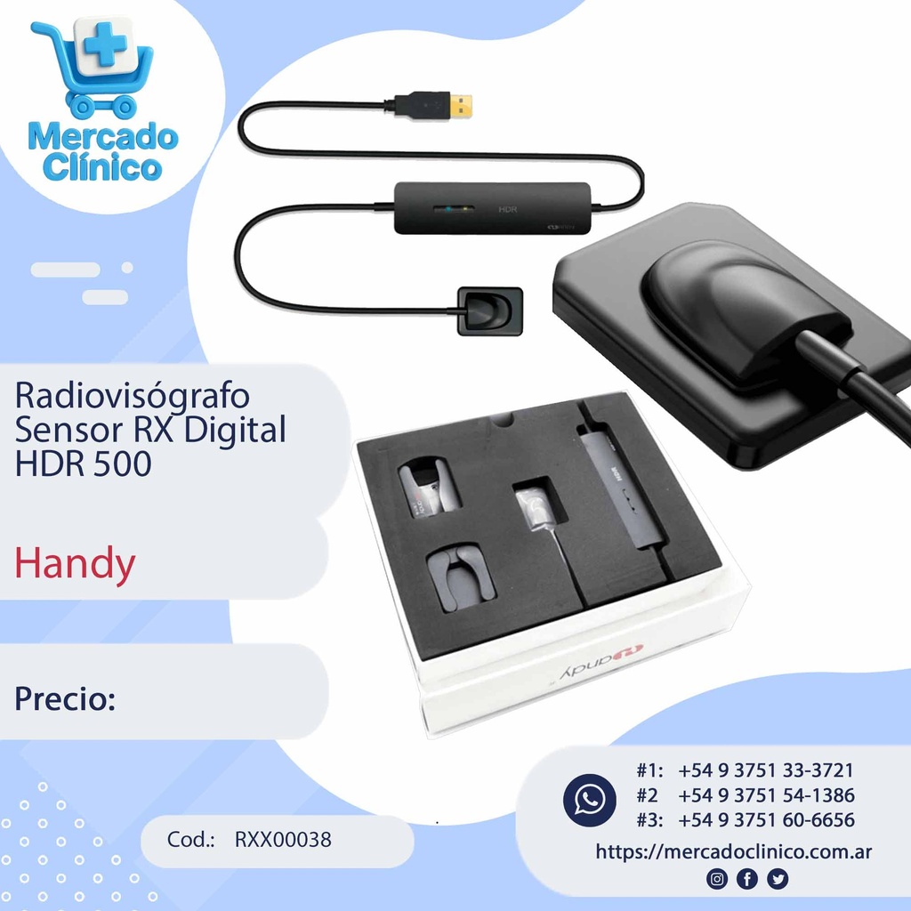 Radiovisógrafo / RVG / Sensor RX Digital HDR 500 - Handy