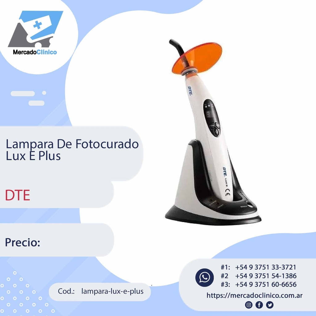 Lampara Fotocurado - led - Lux E Plus -  DTE