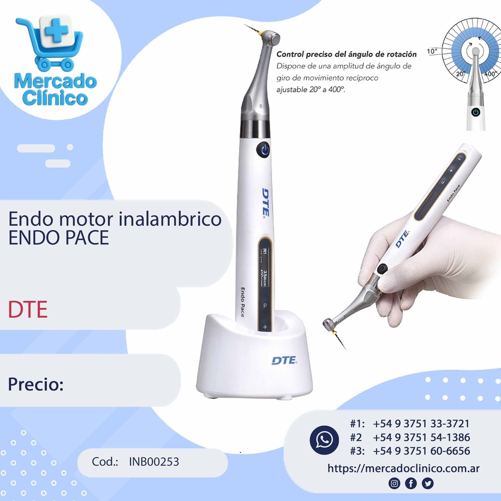 Endo motor inalámbrico ENDO PACE -DTE