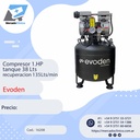Compresor de 1.6HP tanque 40 Lts recuperacion 200Lts/min  - EVODEN