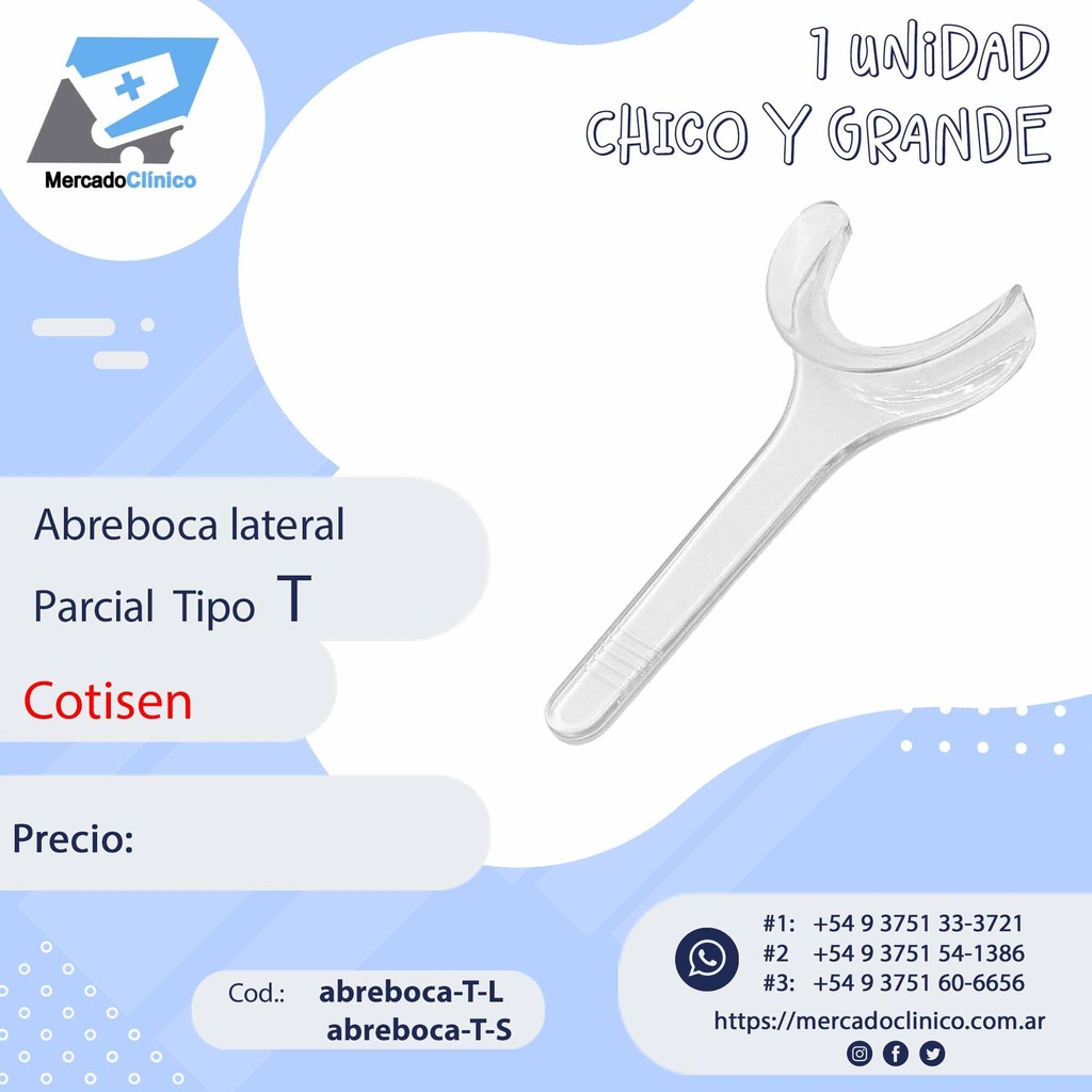 Abreboca lateral Parcial  Tipo  T - Cotisen