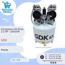 Compresor 65 litros 2.2 HP - 2x850W - GDK