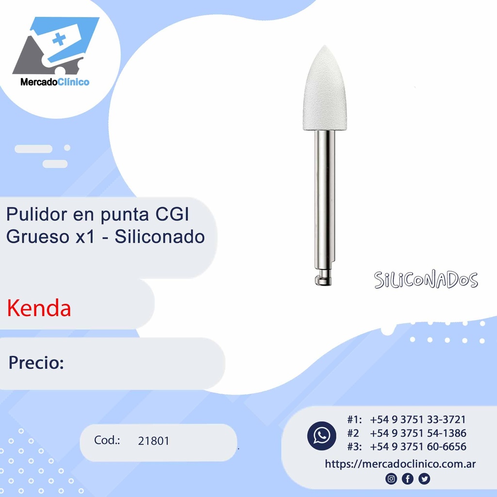 Pulidor en punta CGI  Grueso x1 - Siliconado - Kenda