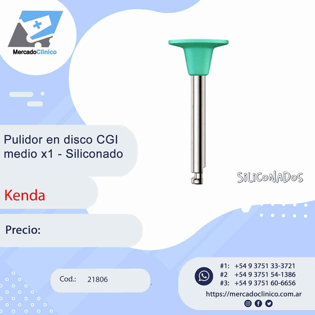 Pulidor en disco CGI  Medio x1 - Siliconado - Kenda