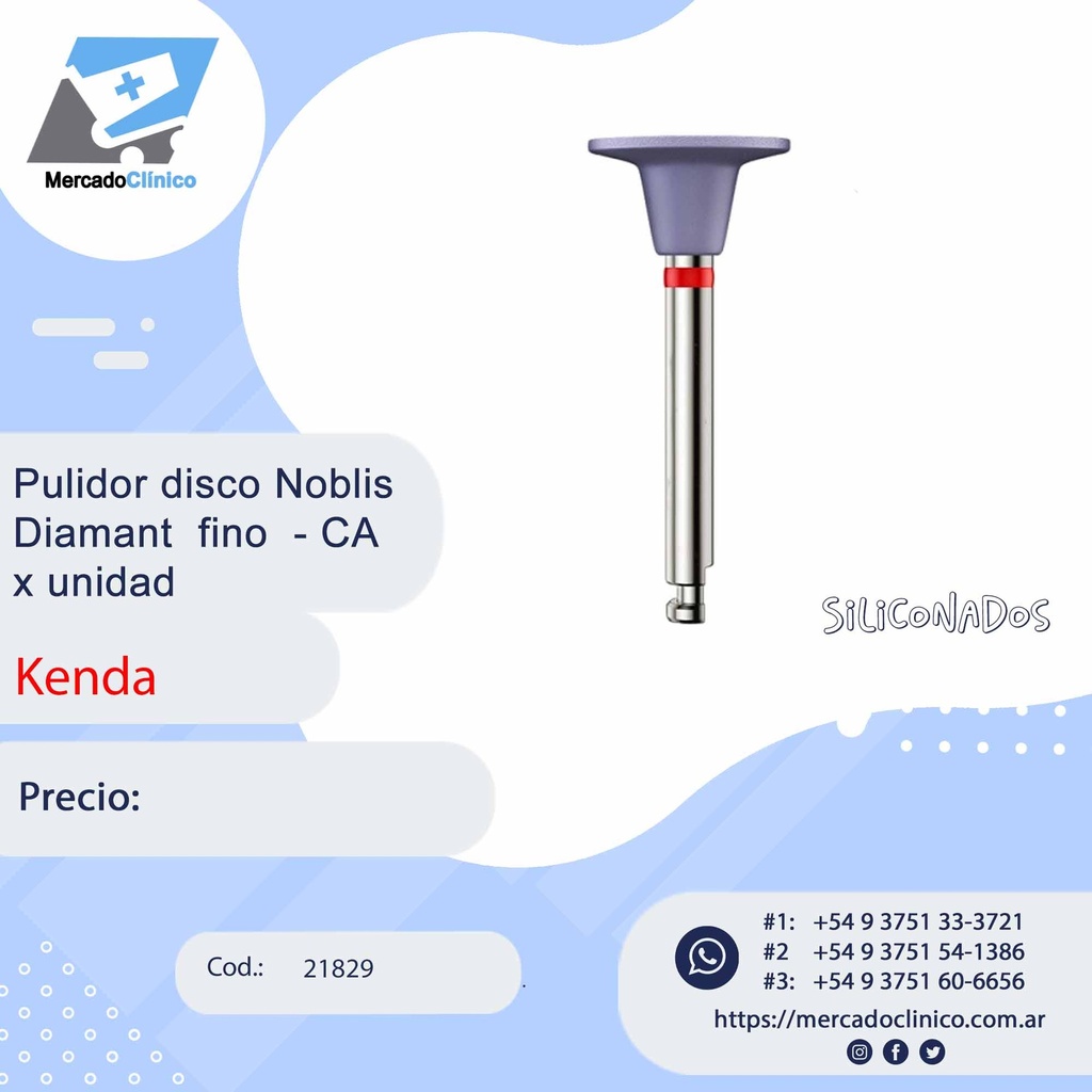 Pulidor disco Noblis Diamant Fino- CA x 1 unidad - Kenda