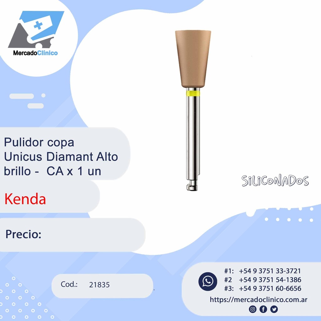 Kit Pulidor Unicus Diamant Alto brillo  CA x 6 un - Kenda (copia)