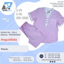 Ambo An - Pantalón y chaquetilla -Lila y Blanco- Femenino Angustifolia