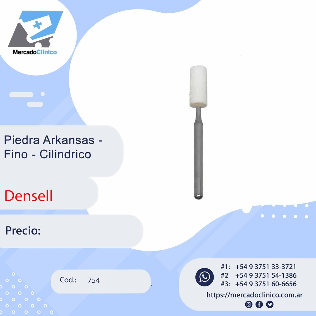 Piedra Arkansas Fino - Cilindrico - 754 - Densell