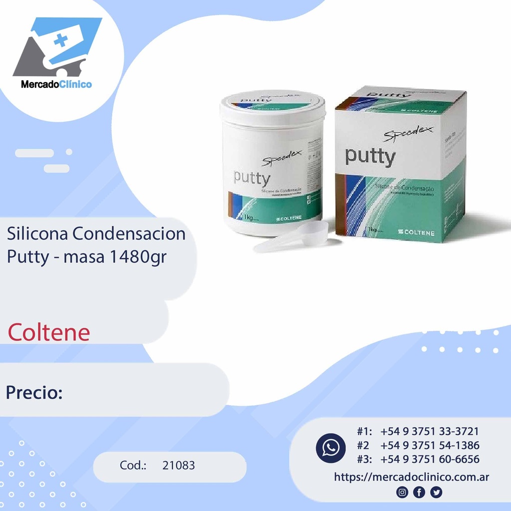 Silicona Condensacion Putty - masa 1480gr  - Coltene