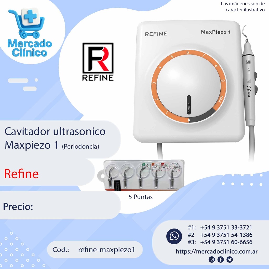 Cavitador MaxPiezo 1 Perio - Refine 