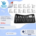 Juego de Pinzas / Forceps p/ Adultos 11 piezas - Belkys