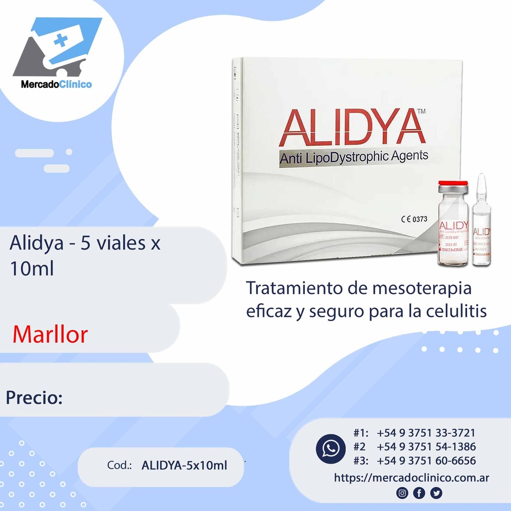 Alidya - 5 viales x  10ml - Alydia - Marllor