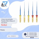 Limas mecanizada  MG3 II Blue x 5 de 25mm - Perfect
