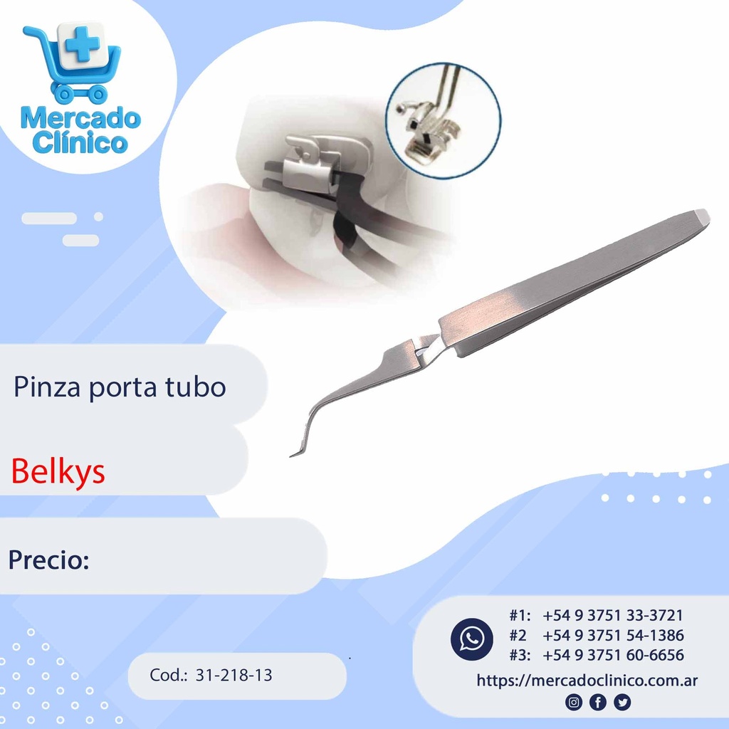 Pinza Porta tubos  - Belkys 