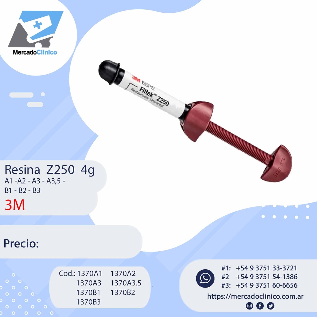 Resina Z250 - Varios Colores - 3M