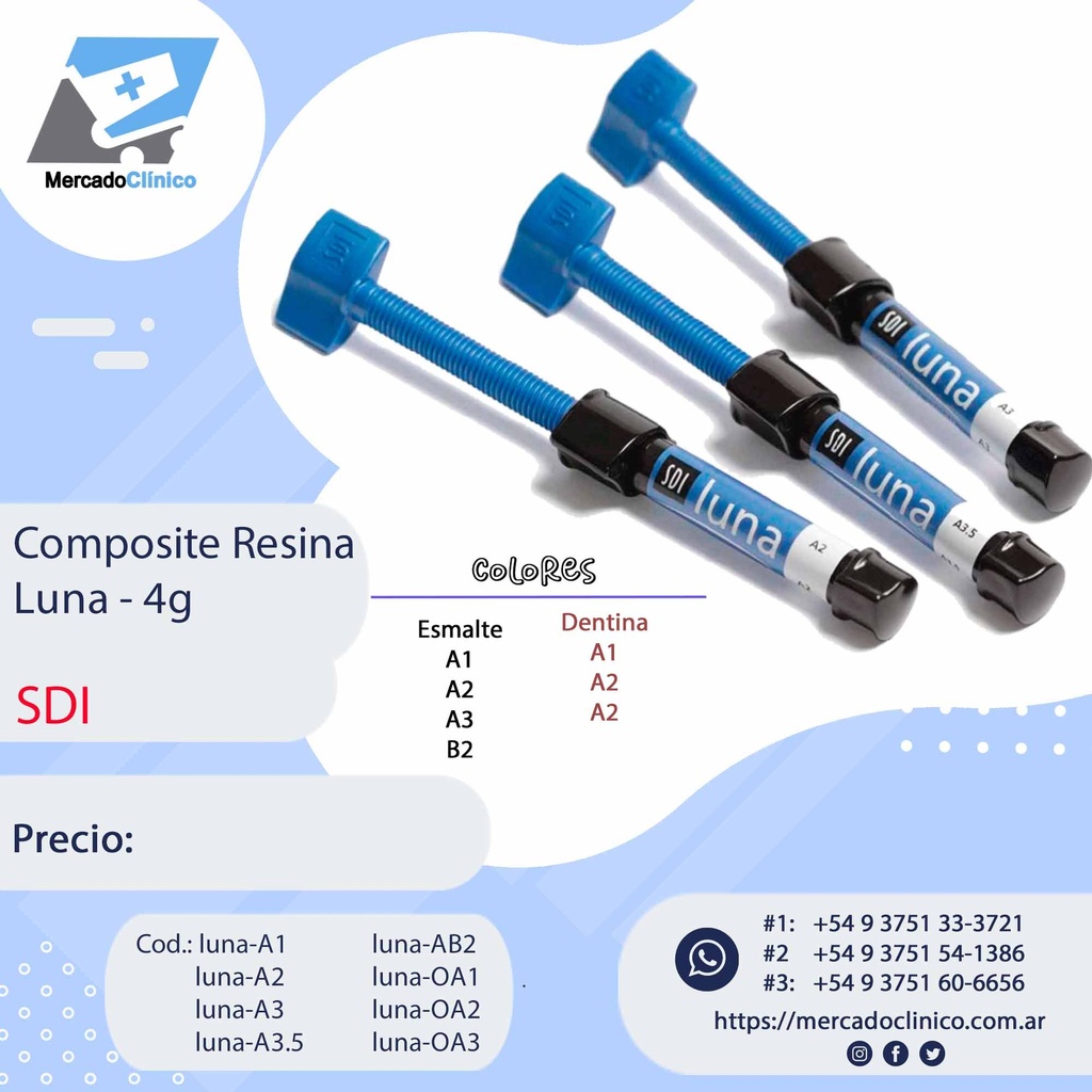 Composite Luna - resina nano hibrida - SDI