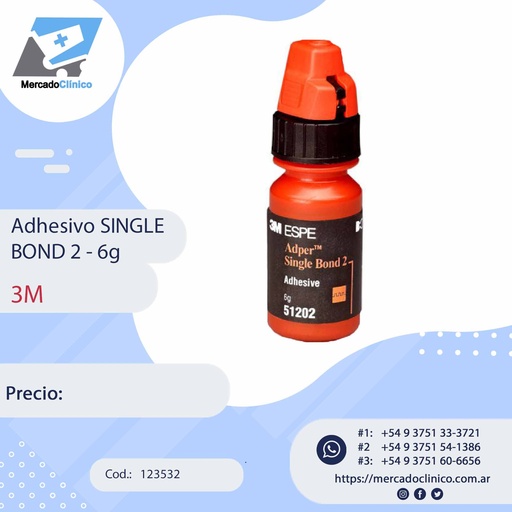 Adhesivo Single Bond 2 - 6 ml - 3M