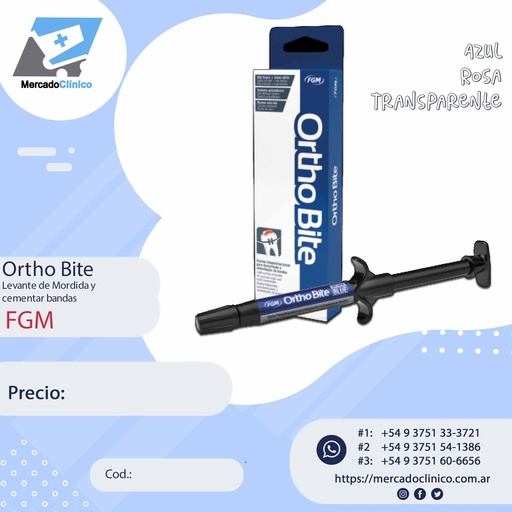 Cemento /Adhesivo Ortho Bite Levante de Mordida - FGM