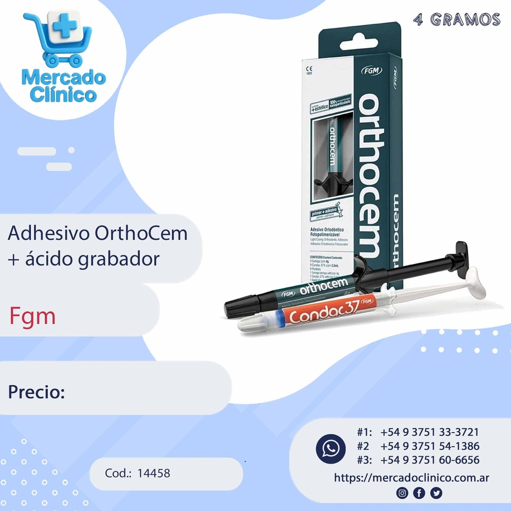 Cemento /Adhesivo OrthoCem - FGM