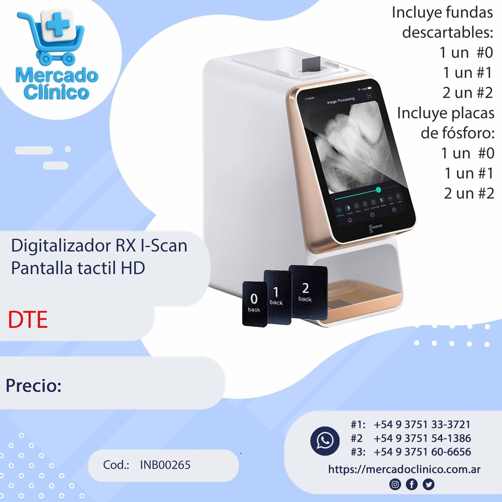 Digitalizador / escaner de  rx dental - I-SCAN - DTE