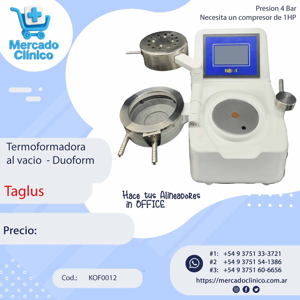 Termoformadora  al  vacio 