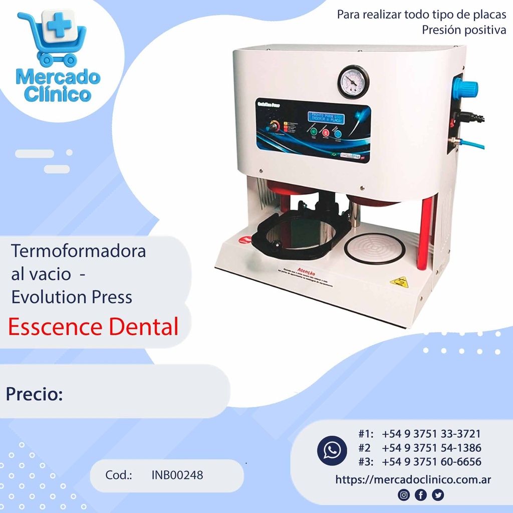Termoformadora  al vacio  -  Evolution Press - Essence Dental