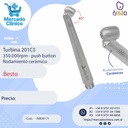 Turbina push botón - Led - Angulada para Cirugía / odontopediatria - 201C5 - Besto
