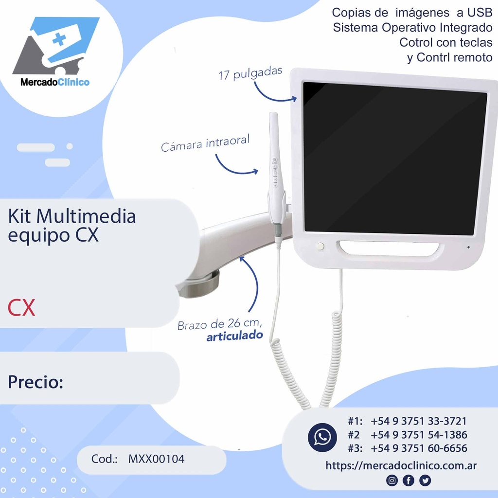 Kit Multimedia  equipo Pantalla y cámara - CX