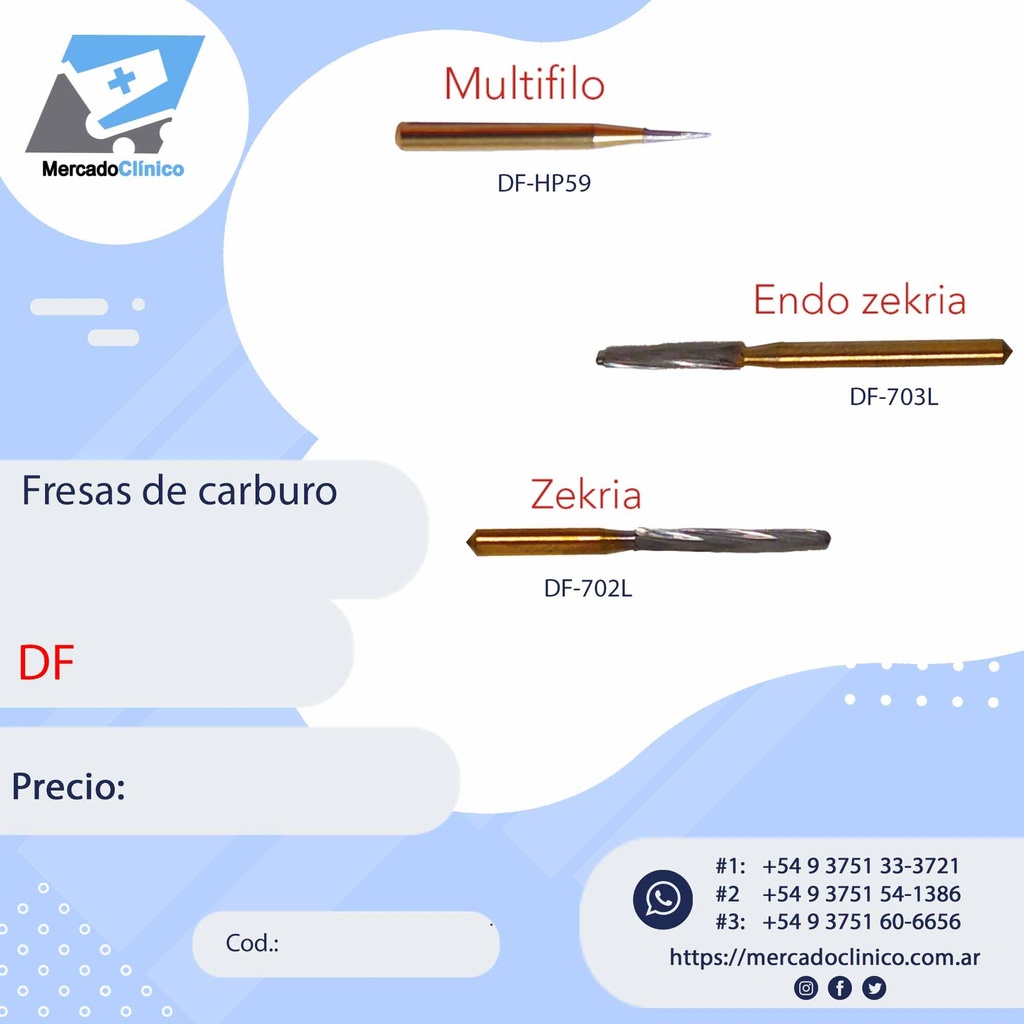 Fresas de Carburo - DF