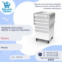 Rodante Quirurgico  MOVE 5 Cajones Aluminio - Forms