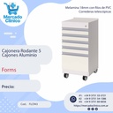 Cajonera Rodante 5  Cajones Aluminio - Forms