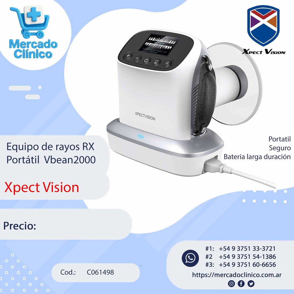 Equipo de rayos RX  Portátil  Vbean2000 - Xpect Vision
