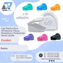 Caja Plástica Para  Ortodoncia, Placas,  Dentadura y Protectores Varios colores 14 unidades  - Evoden