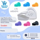 Caja Plástica Para  Ortodoncia, Placas,  Dentadura y Protectores Varios colores - Evoden