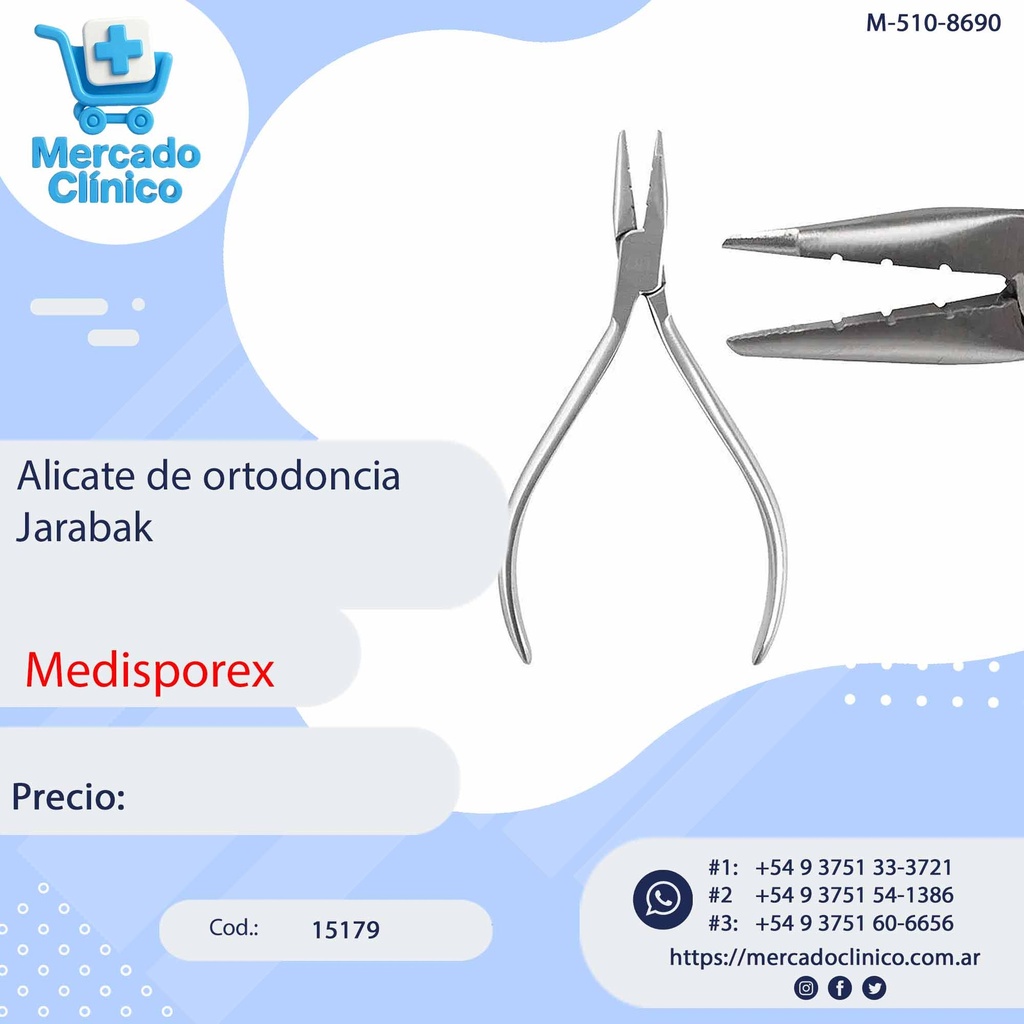 Alicate de ortodoncia Weingart - Medisporex