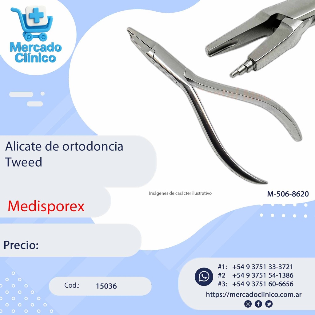 Alicate de ortodoncia Tweed   - Medisporex