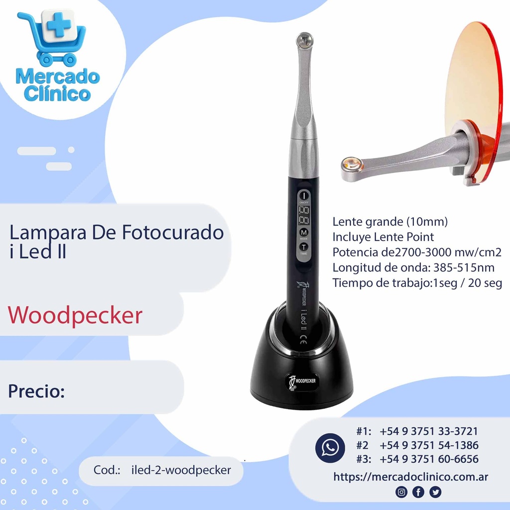 Lampara De Fotocurado  i Led II - Woodpecker