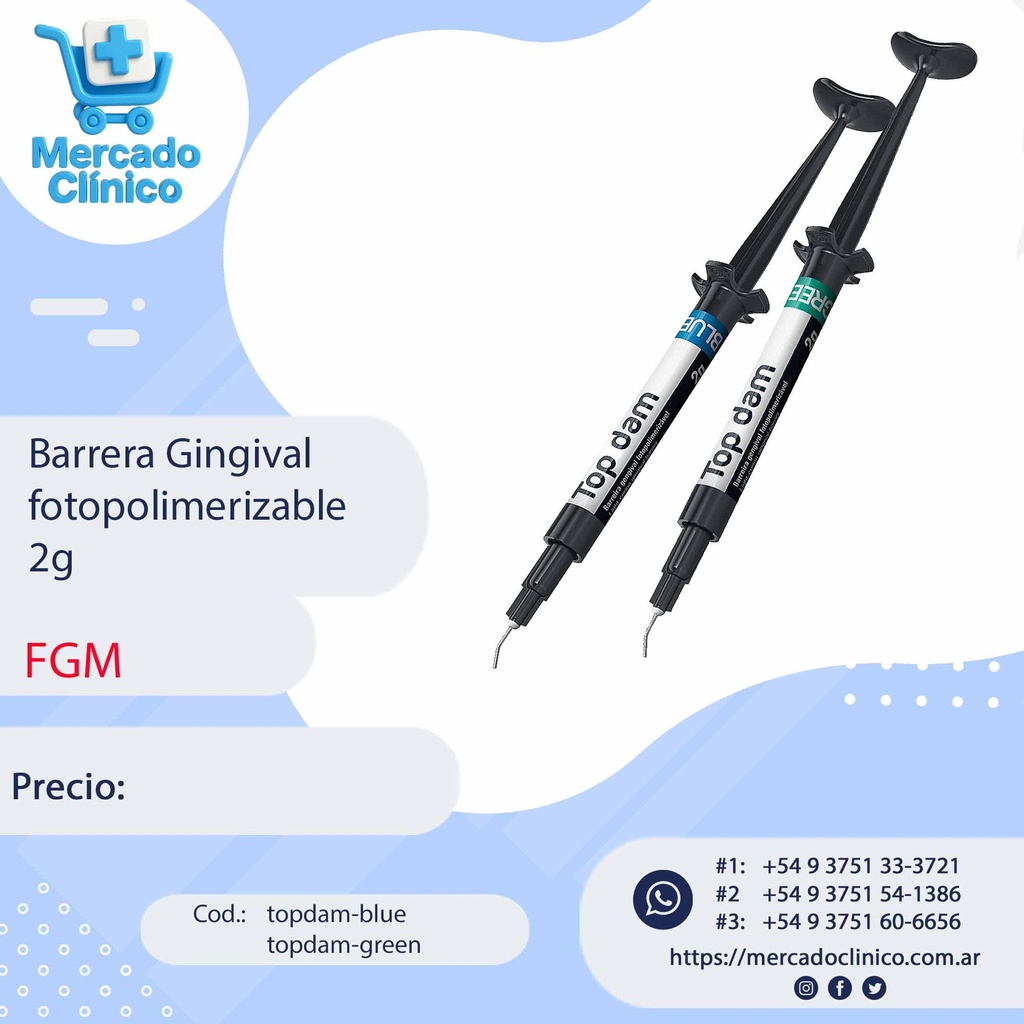Jeringa Barrera Gingival  White - Fotopolimerizable - Densell (copia)