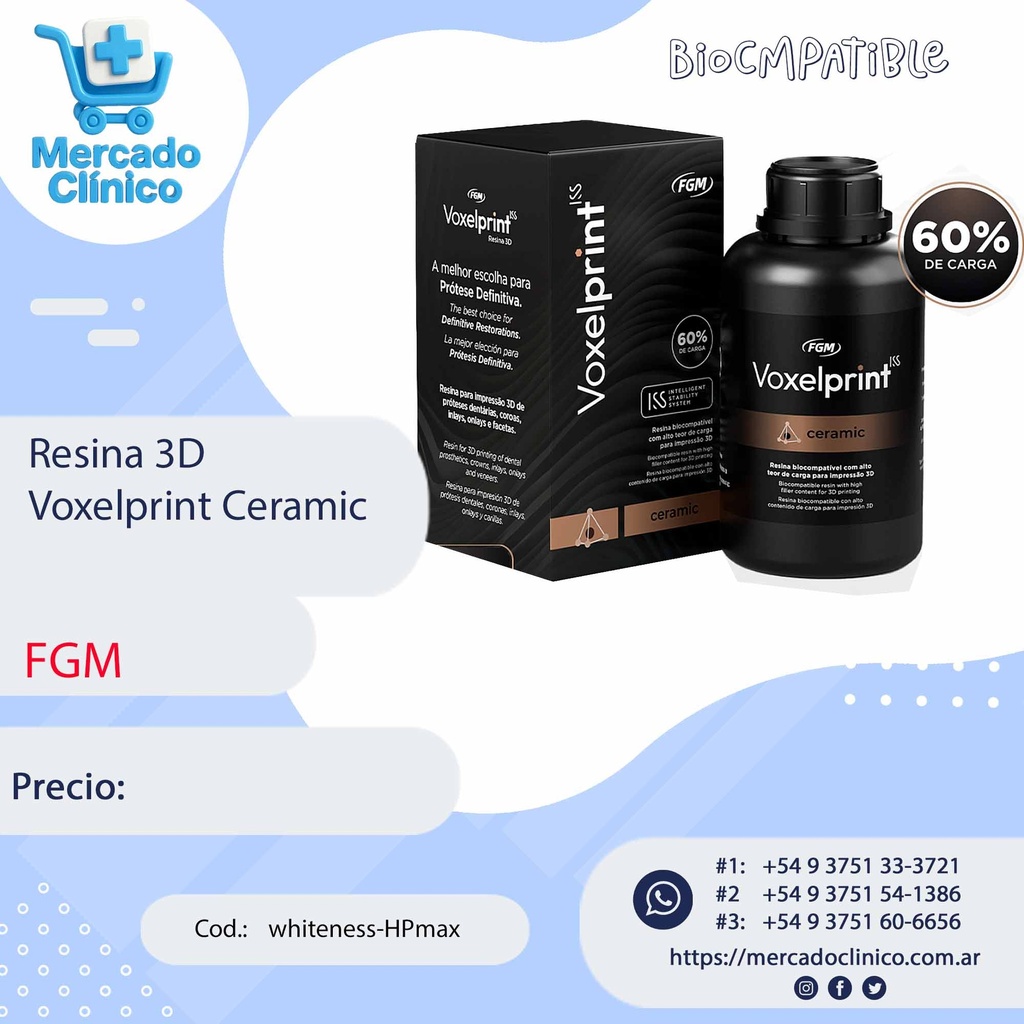 Resina 3D  Voxelprint Ceramic - FGM