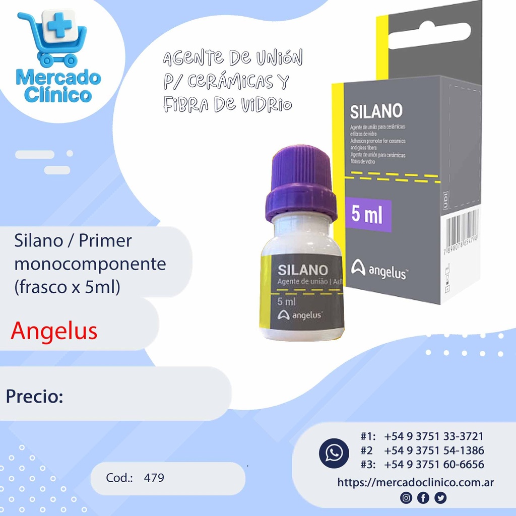 Silano / Primer  monocomponente (frasco x 5ml) - Angelus