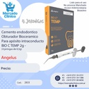 Cemento endodontico Obturador Bioceramico Para apósito intraconducto  BIO C TEMP - 2g (4 jeringas de 0,5g) - Angelus 