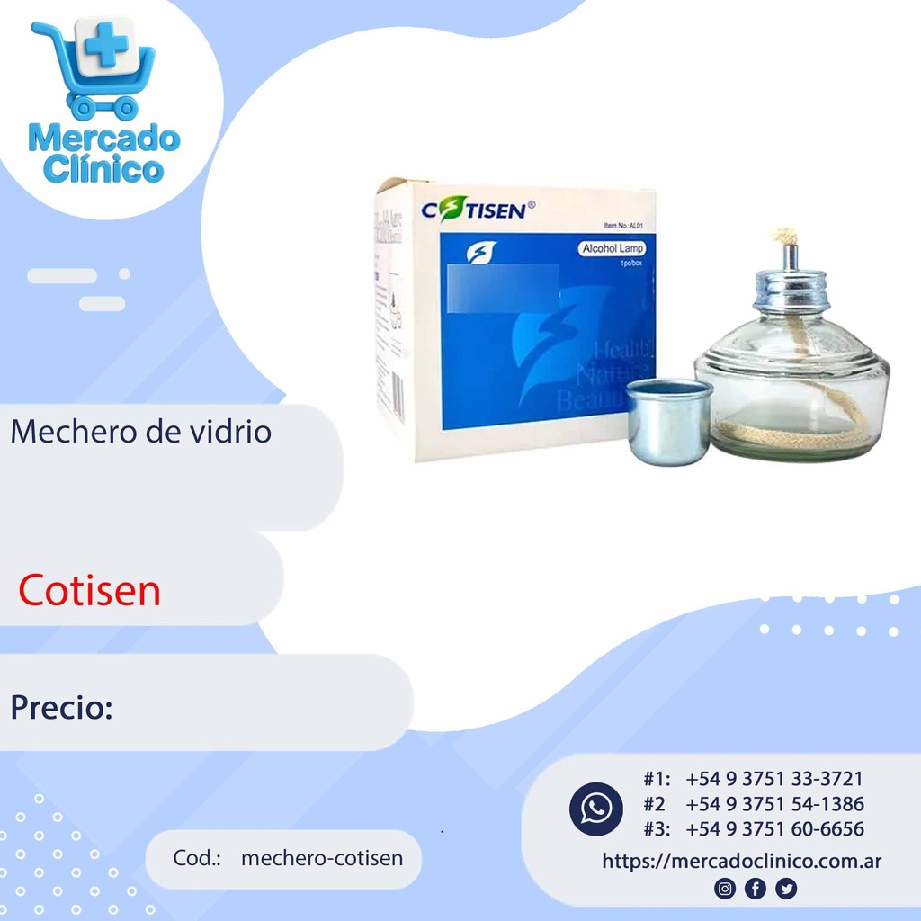 Mechero / lámpara de vidrio - Cotisen