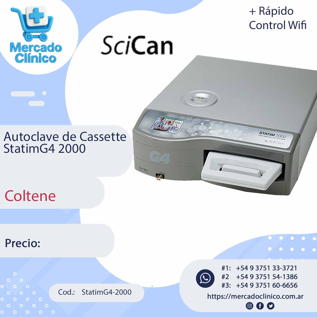 Autoclave de Cassette StatimG4 2000 - Scican - Coltene