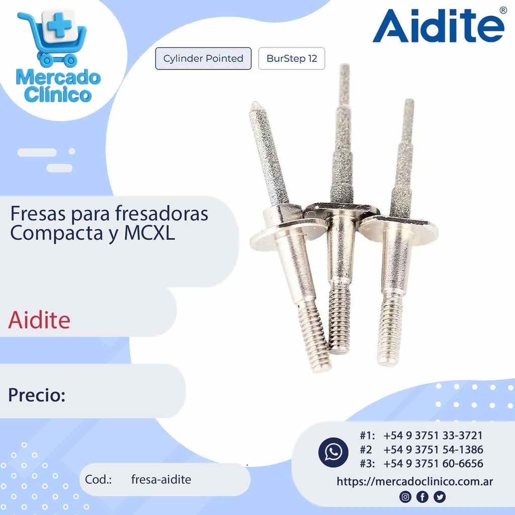 Fresas para fresadoras Compacta y MCXL - Aidite