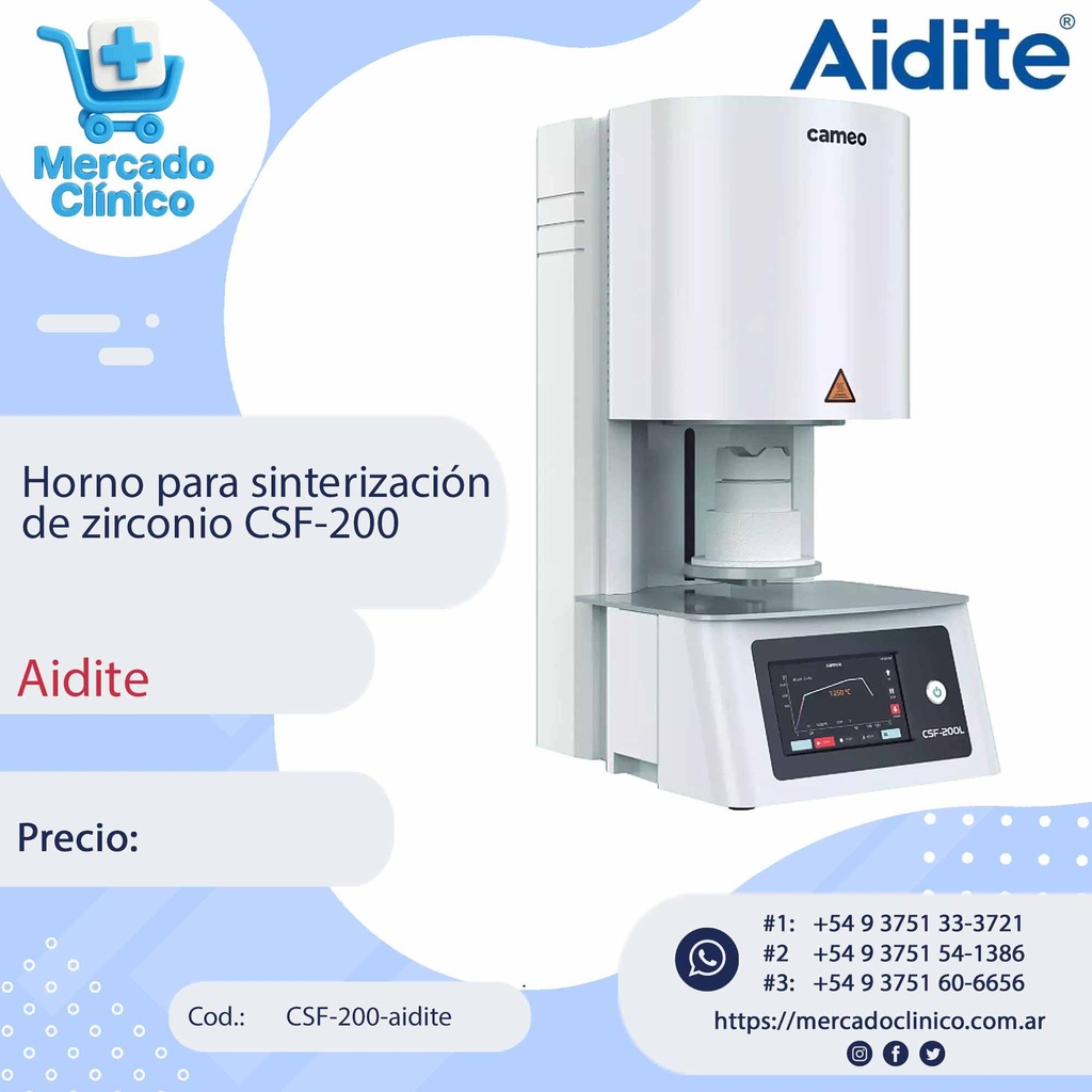 Horno para sinterización de zirconio CSF-200 - Aidite