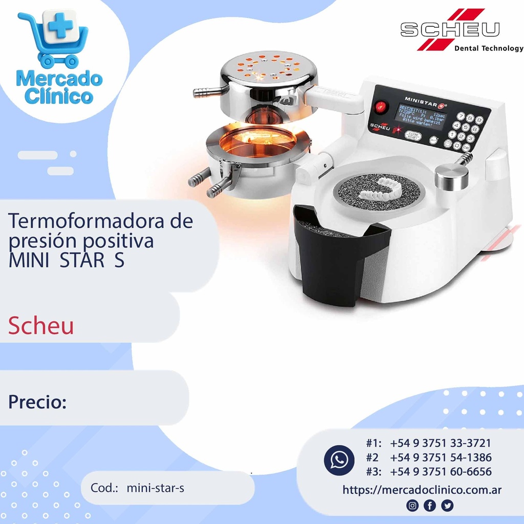 Termoformadora de  presión positiva - MINI  STAR  S - Scheu
