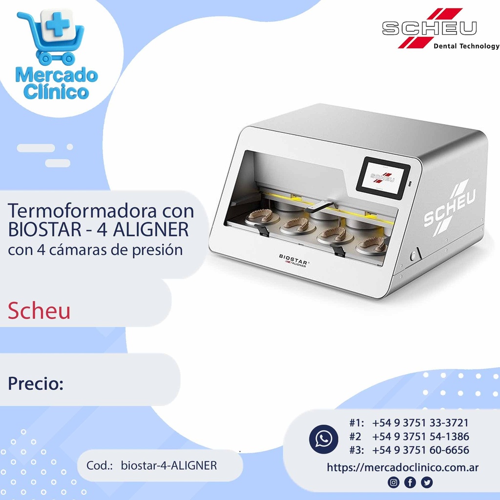 Termoformadora de  presión positiva - MINI  STAR  S - Scheu
