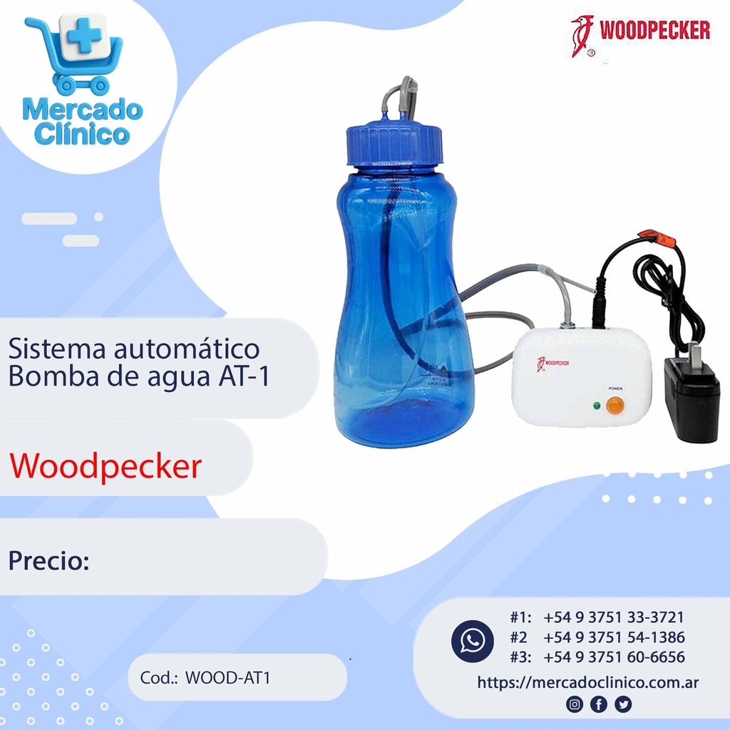 Bomba Para Cavitador AT-1  Motor + Recipiente Apto para todas las marcas de cavitadores - WOODPECKER