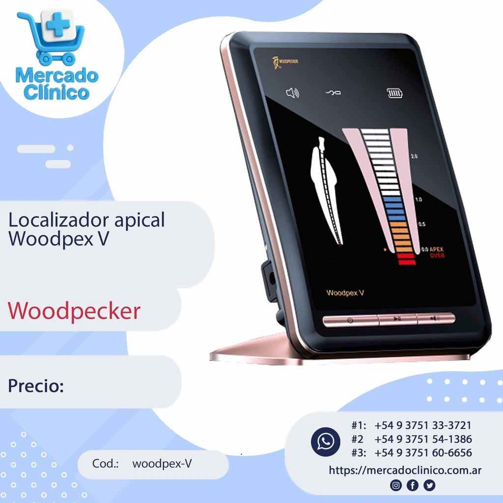 Localizador Apical Woodpex V - Woodpecker 