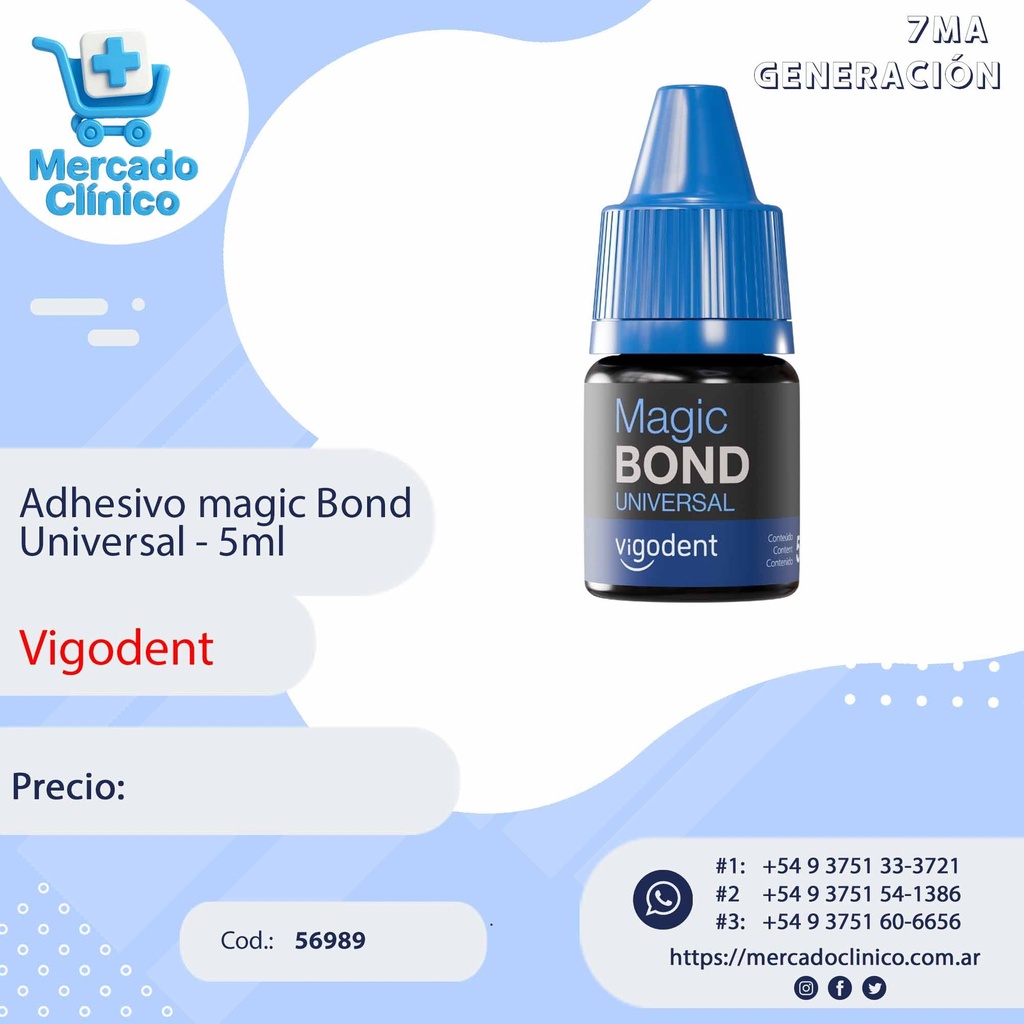 Adhesivo Magic Bond Universal - 5ml - Vigodent